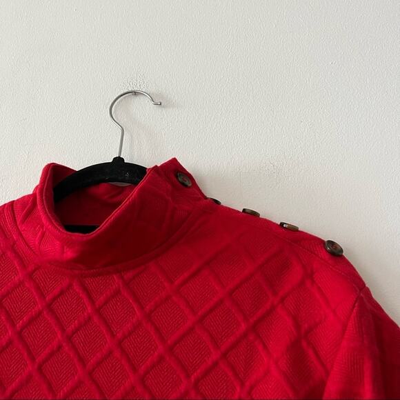 Anthropologie Sunday in Brooklyn Mollie Mock Neck Button Top - Picture 4 of 6